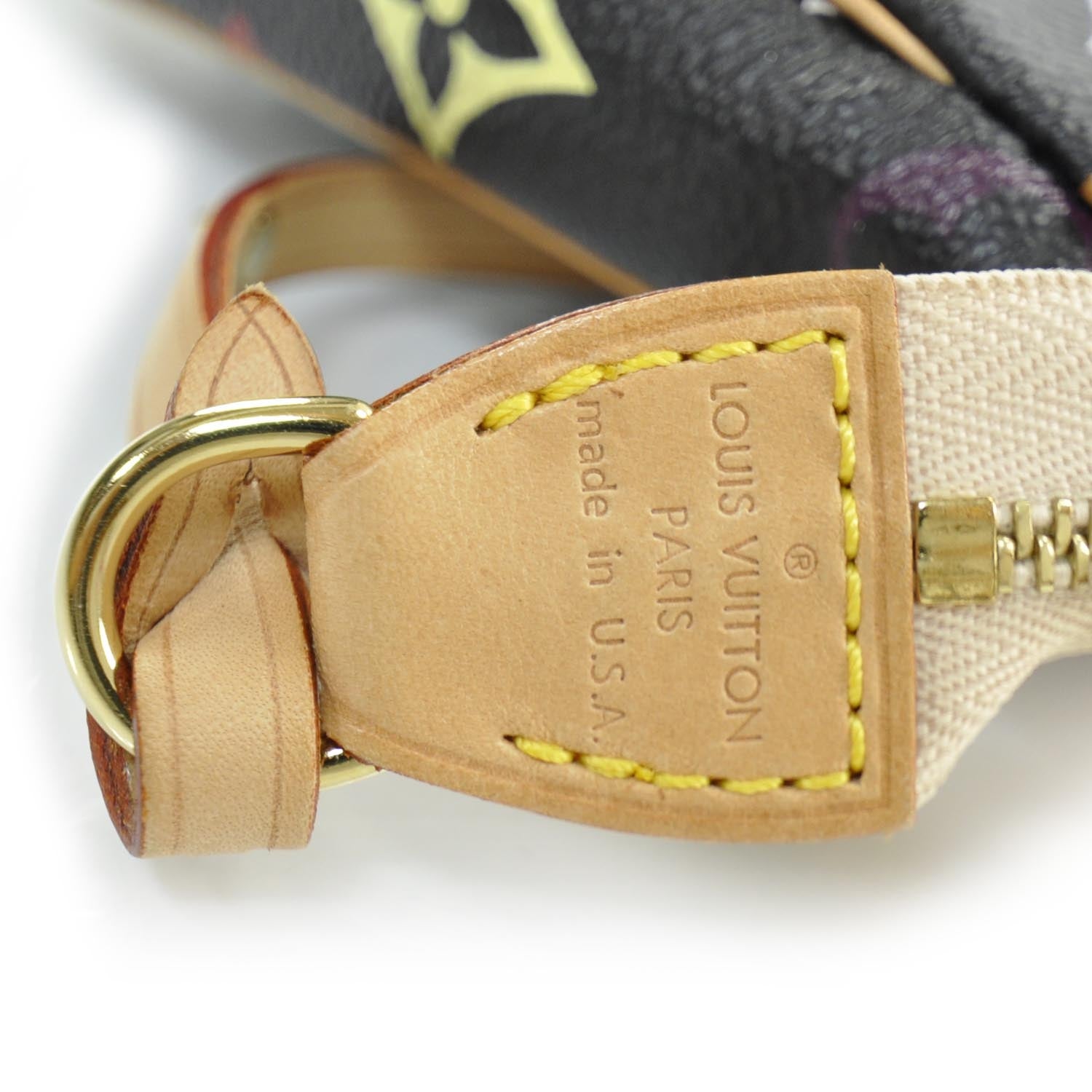 Louis Vuitton Monogram Multicolor Pochette Accessories Black 7 of 9