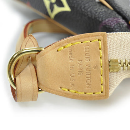 Louis Vuitton Monogram Multicolor Pochette Accessories Black 7 of 9