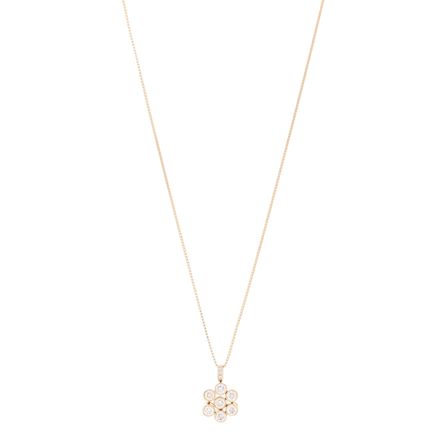 Parker & West by FASHIONPHILE 18K Yellow Gold Diamond 1.00ctw Magnetic Pendant Necklace 6 of 7