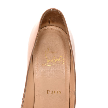 Christian Louboutin Patent Decollete 554 100 Pumps 38.5 Nude 8 of 13