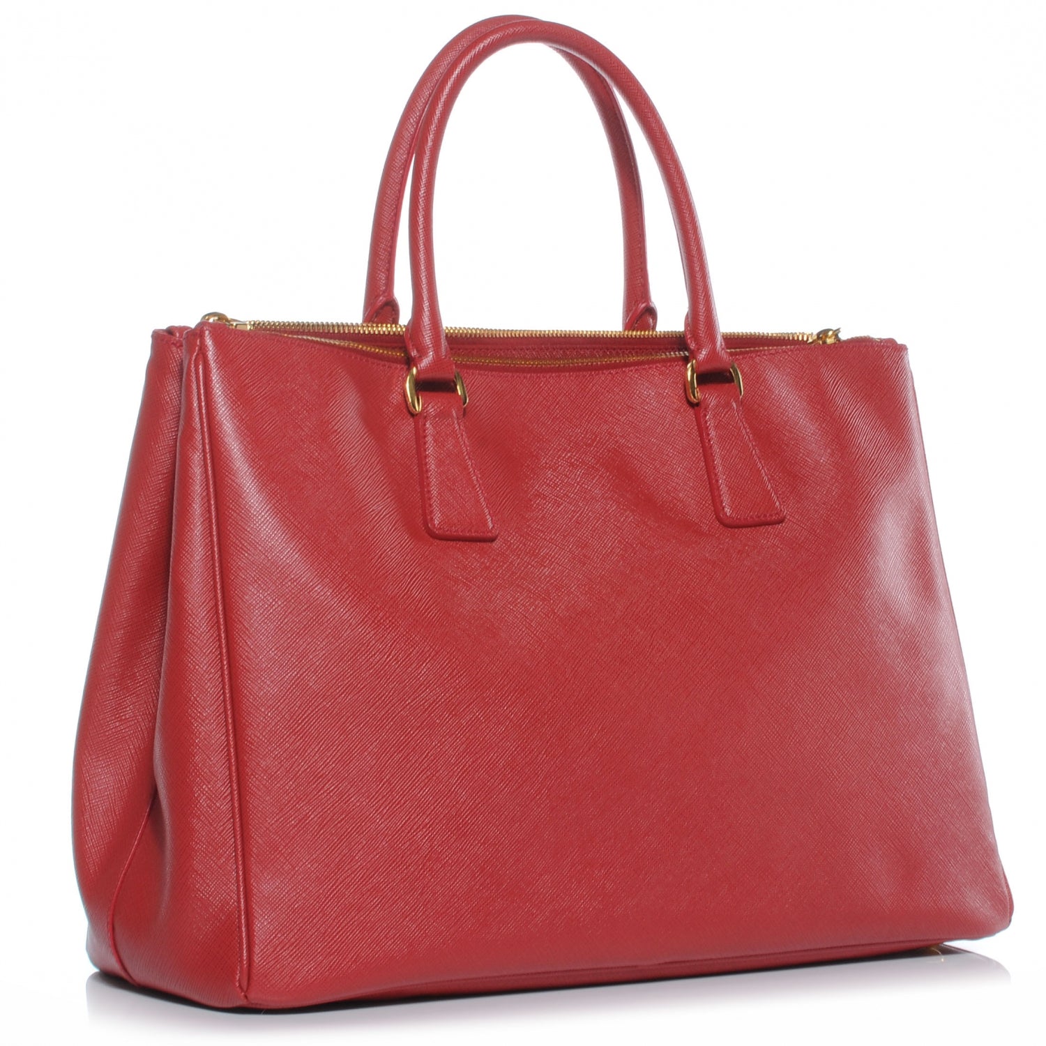 Prada Saffiano Lux Tote Fuoco 3 of 9