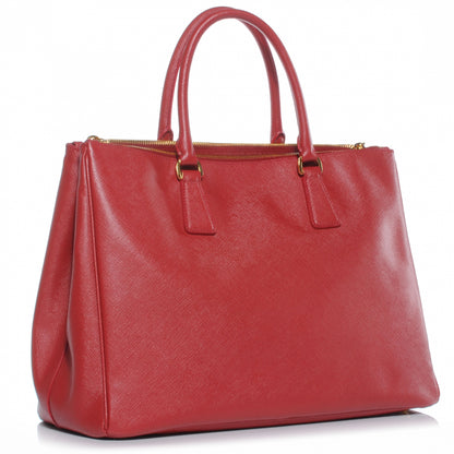 Prada Saffiano Lux Tote Fuoco 3 of 9