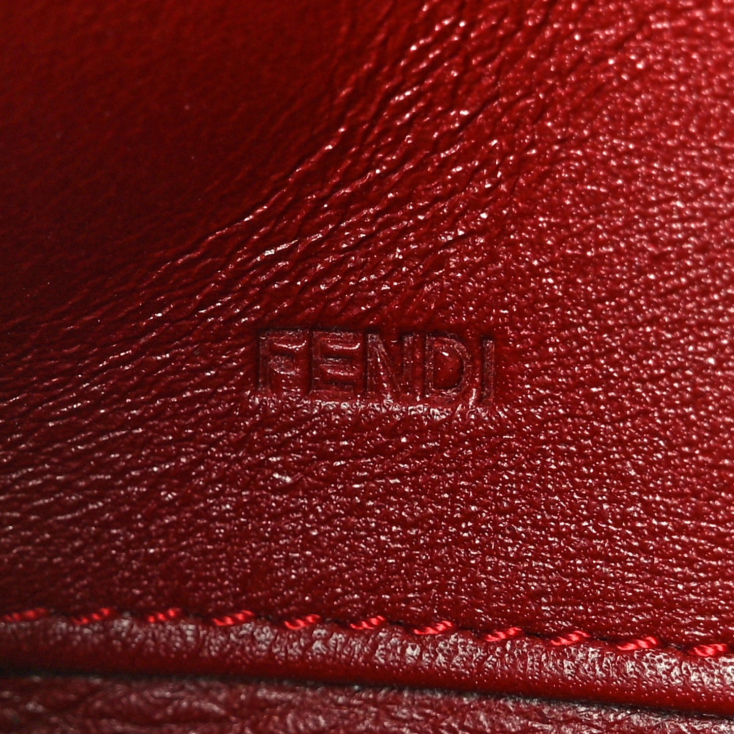 Zucca Zip Around Wallet Red