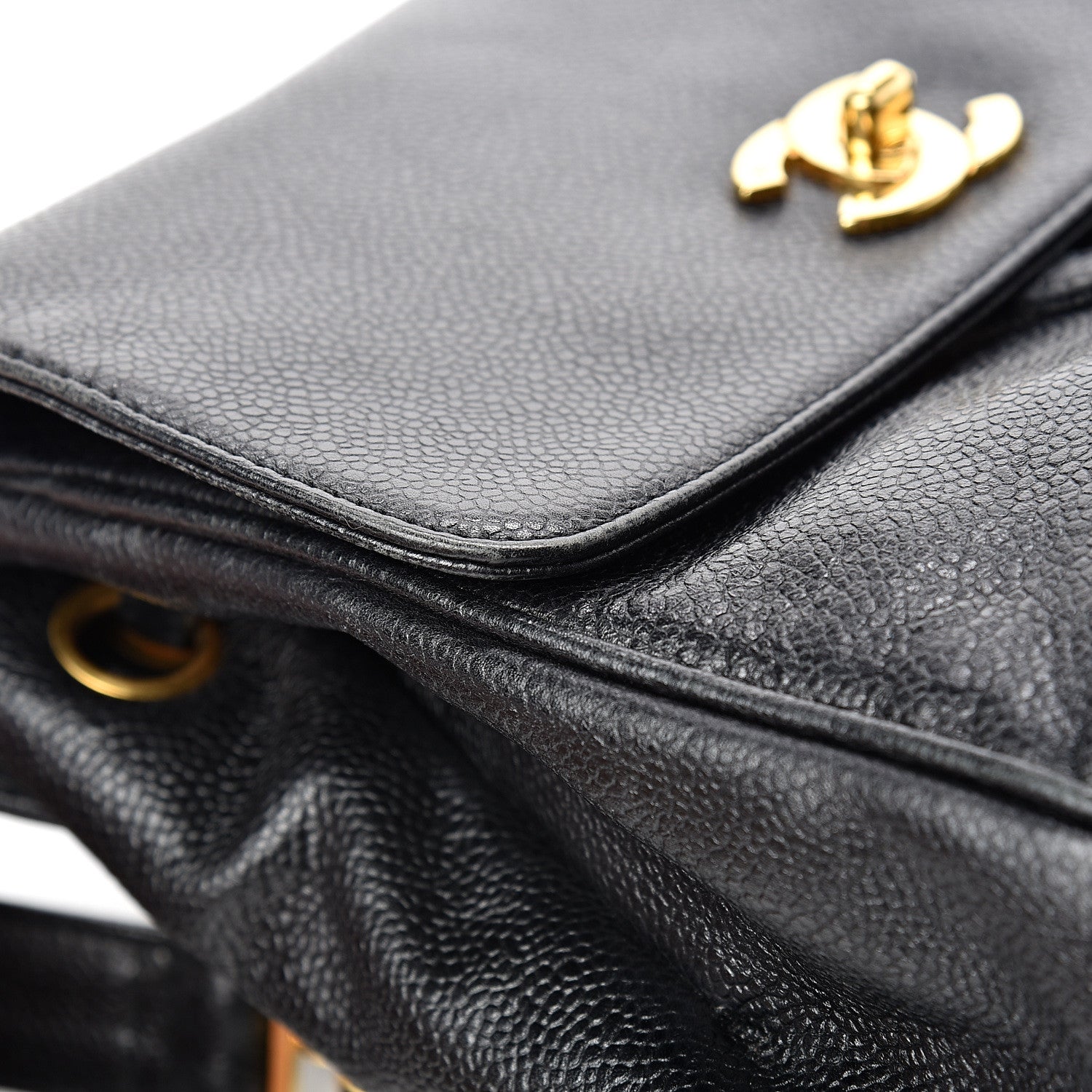 Chanel Caviar CC Backpack Black 13 of 14