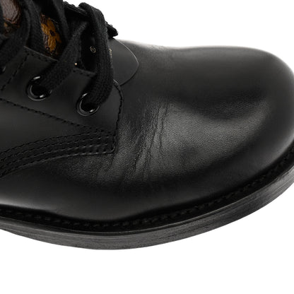 Louis Vuitton Calfskin Monogram Metropolis Flat Ranger Boots 37.5 Black 9 of 12