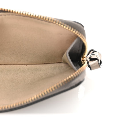 Chloe Grained Calfskin Alphabet Zip Card Holder Cashmere Grey 5 of 6