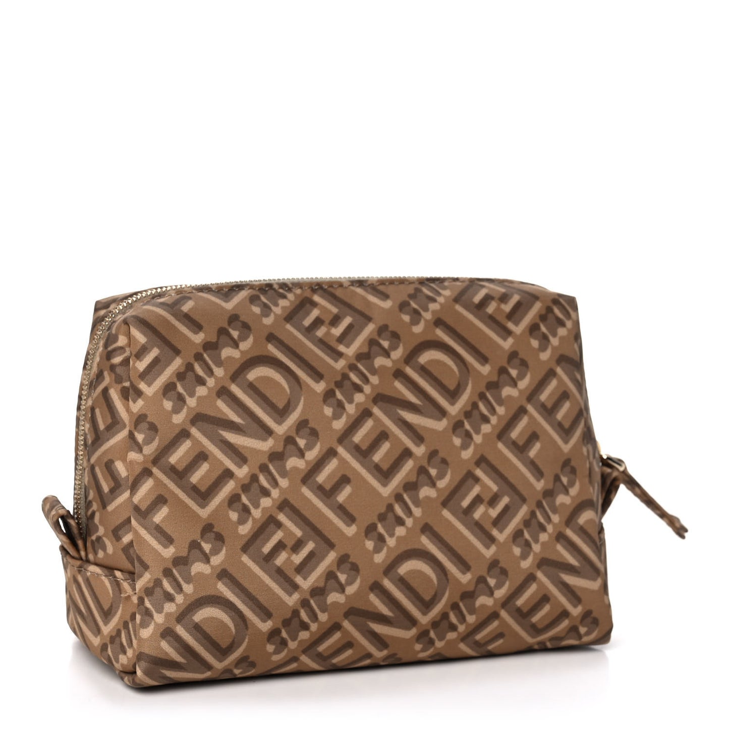 X SKIMS Nylon Small Trapezoid Beauty Pouch Sand