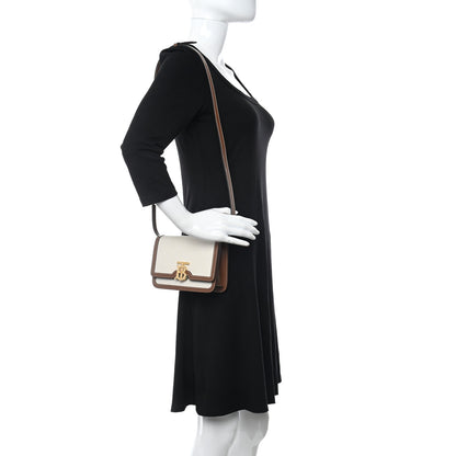 Burberry Canvas Calfskin Mini TB Bag Natural 2 of 9