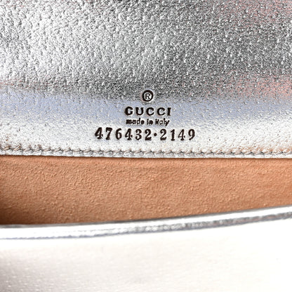 Gucci Metallic Calfskin Super Mini Dionysus Shoulder Bag Silver 6 of 9