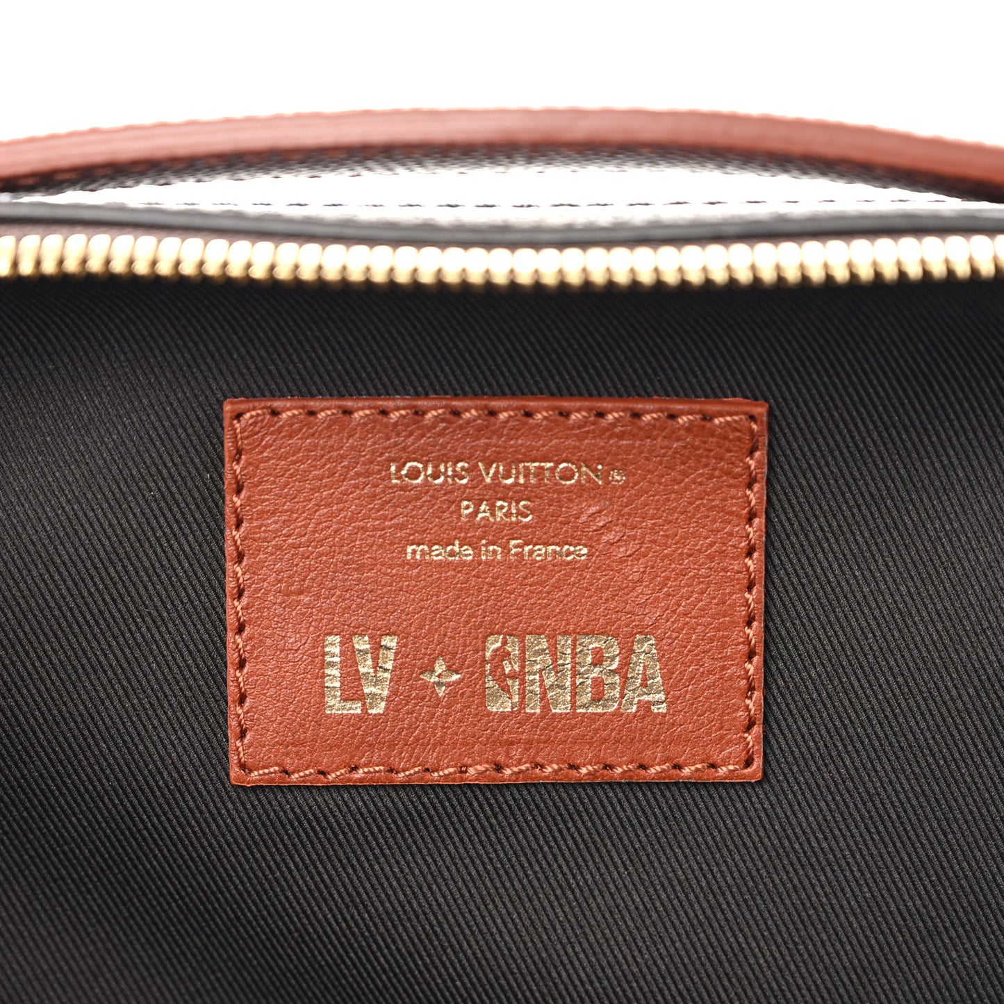 X NBA Grained Calfskin Monogram Handle Trunk Brown