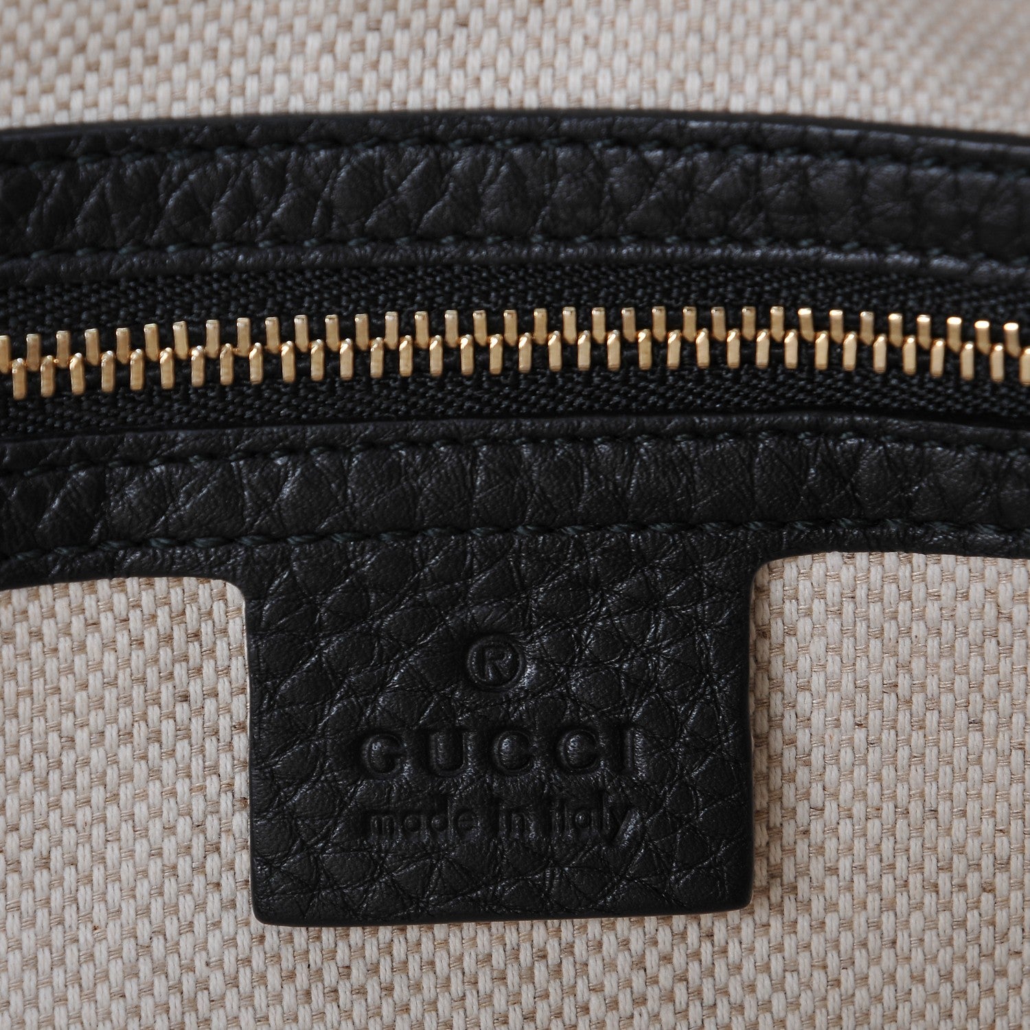 Gucci Pebbled Calfskin Medium Soho Bowler Black 6 of 7