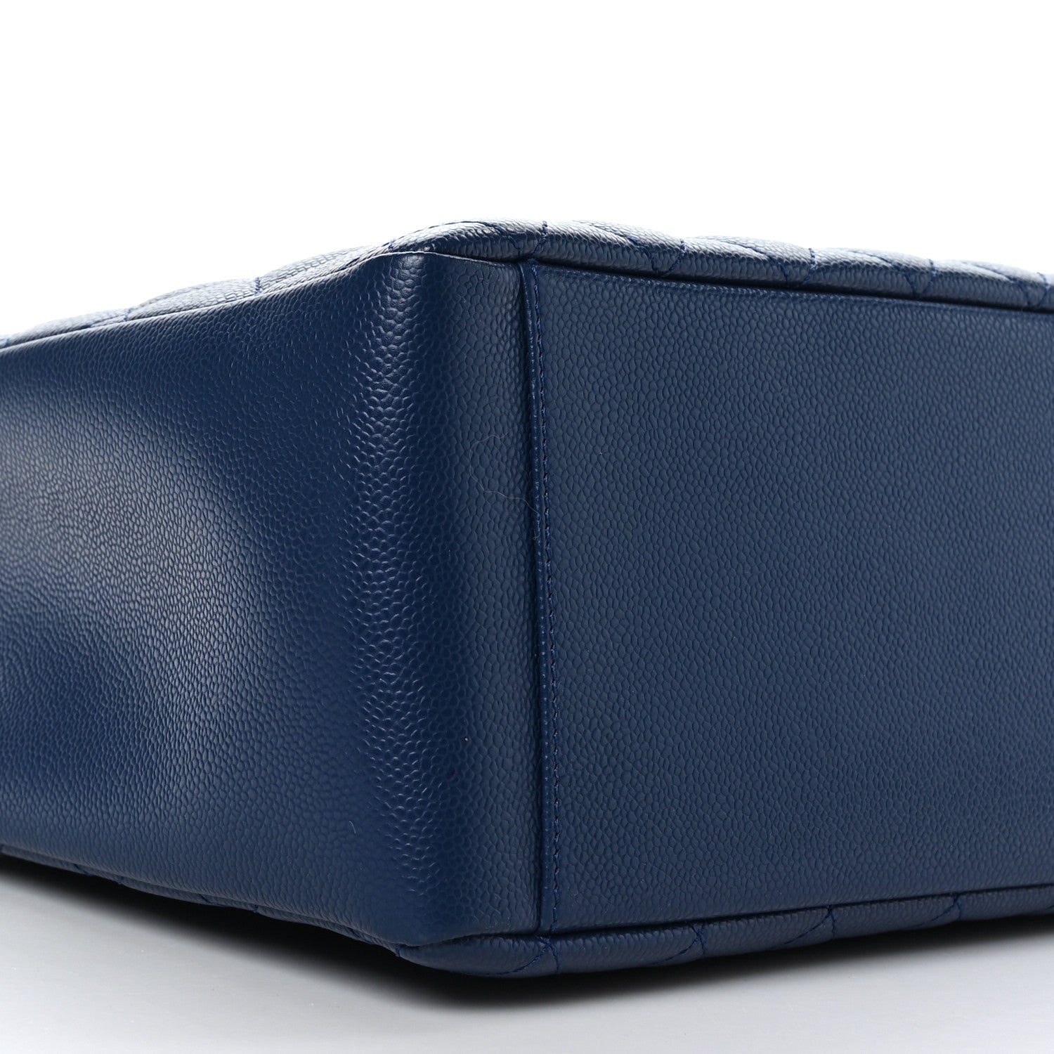 Chanel Caviar Quilted Grand Shopping Tote GST Dark Navy Blue 9 of 10