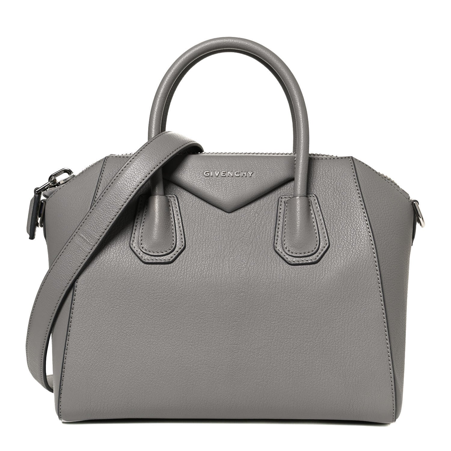 Givenchy Sugar Goatskin Small Antigona Pearl Grey 1 of 14