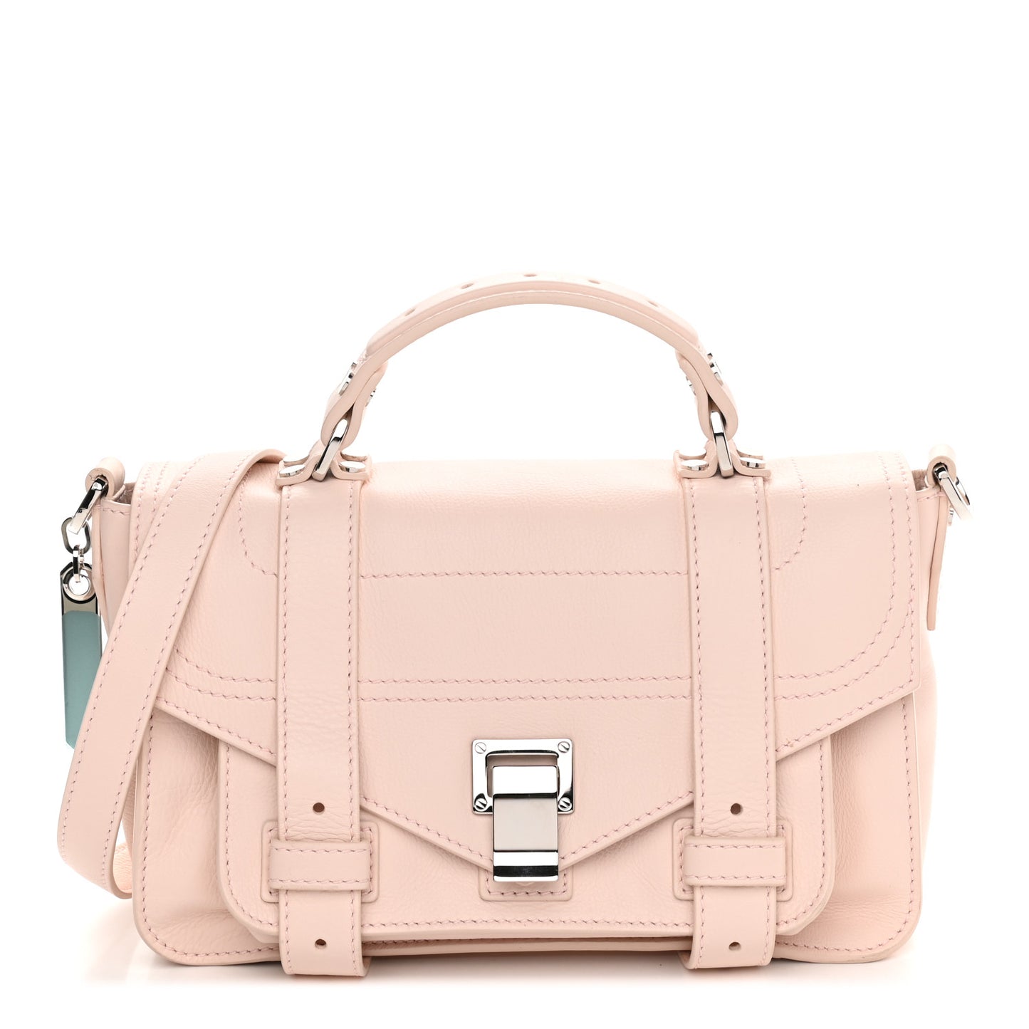 Grainy Calfskin Tiny PS1 Satchel Rose Quartz