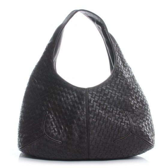 Bottega Veneta Nappa Intrecciato Ball Hobo Ebano 1 of 6