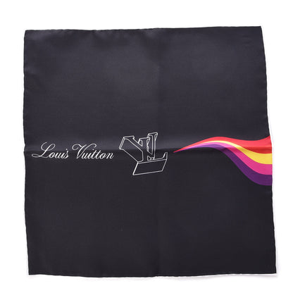 Louis Vuitton Silk LV Rainbow Pocket Square Black 1 of 5