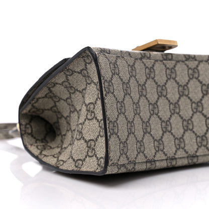 Balenciaga X GUCCI GG Supreme Monogram Small Hourglass Top Handle Bag Beige Ebony 8 of 9