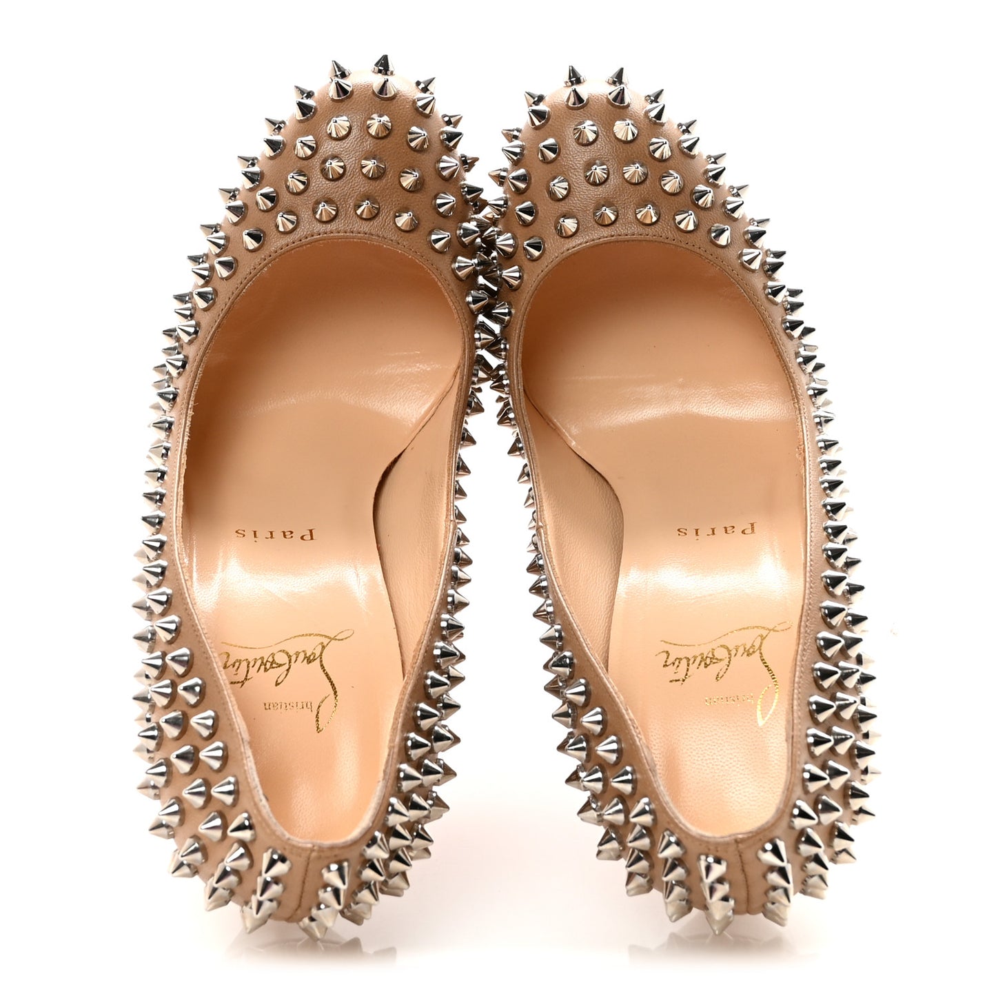 Nappa Bianca Spikes 140 Pumps 37.5 Corde Silver