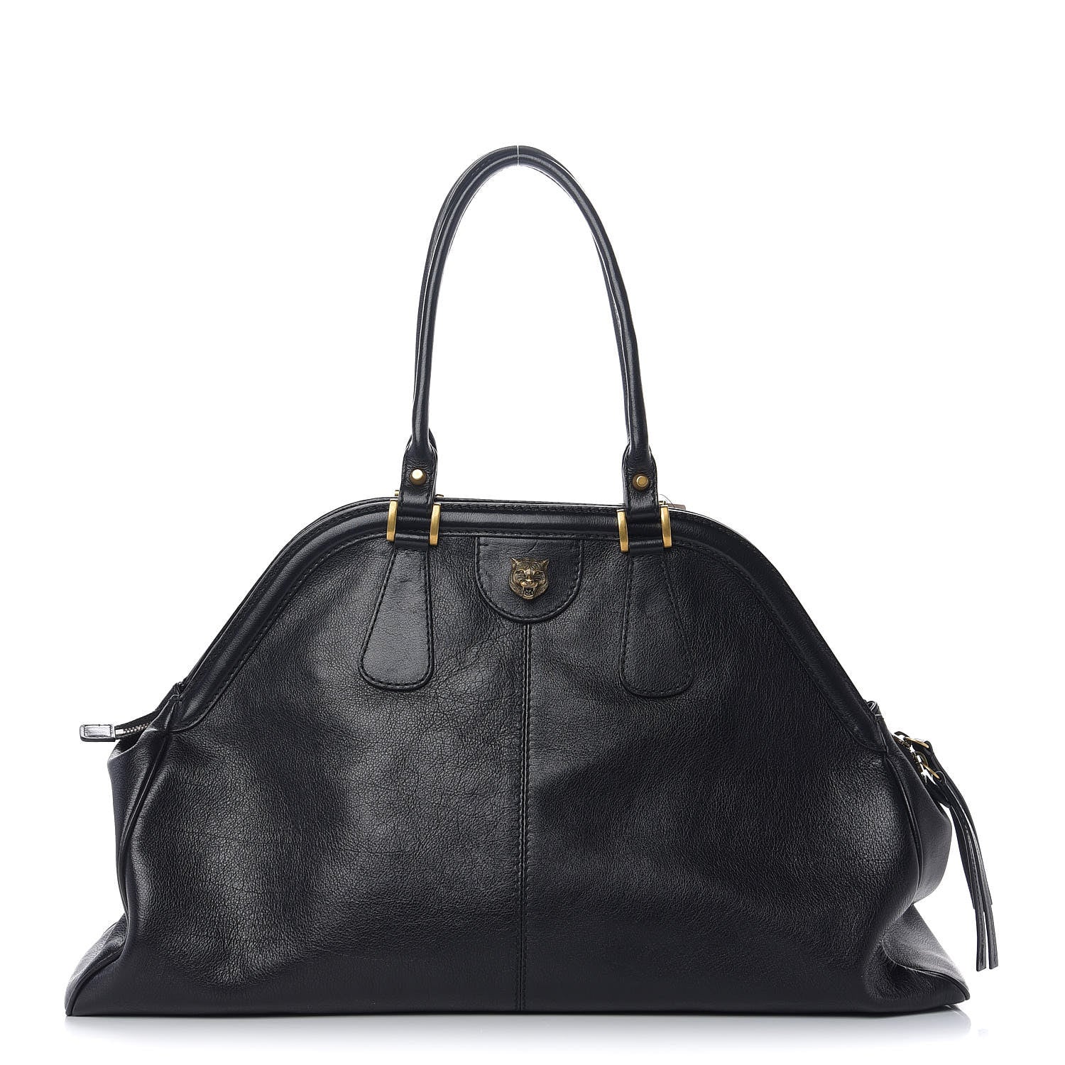 Gucci Calfskin Large Re(Belle) Top Handle Bag Black 1 of 9