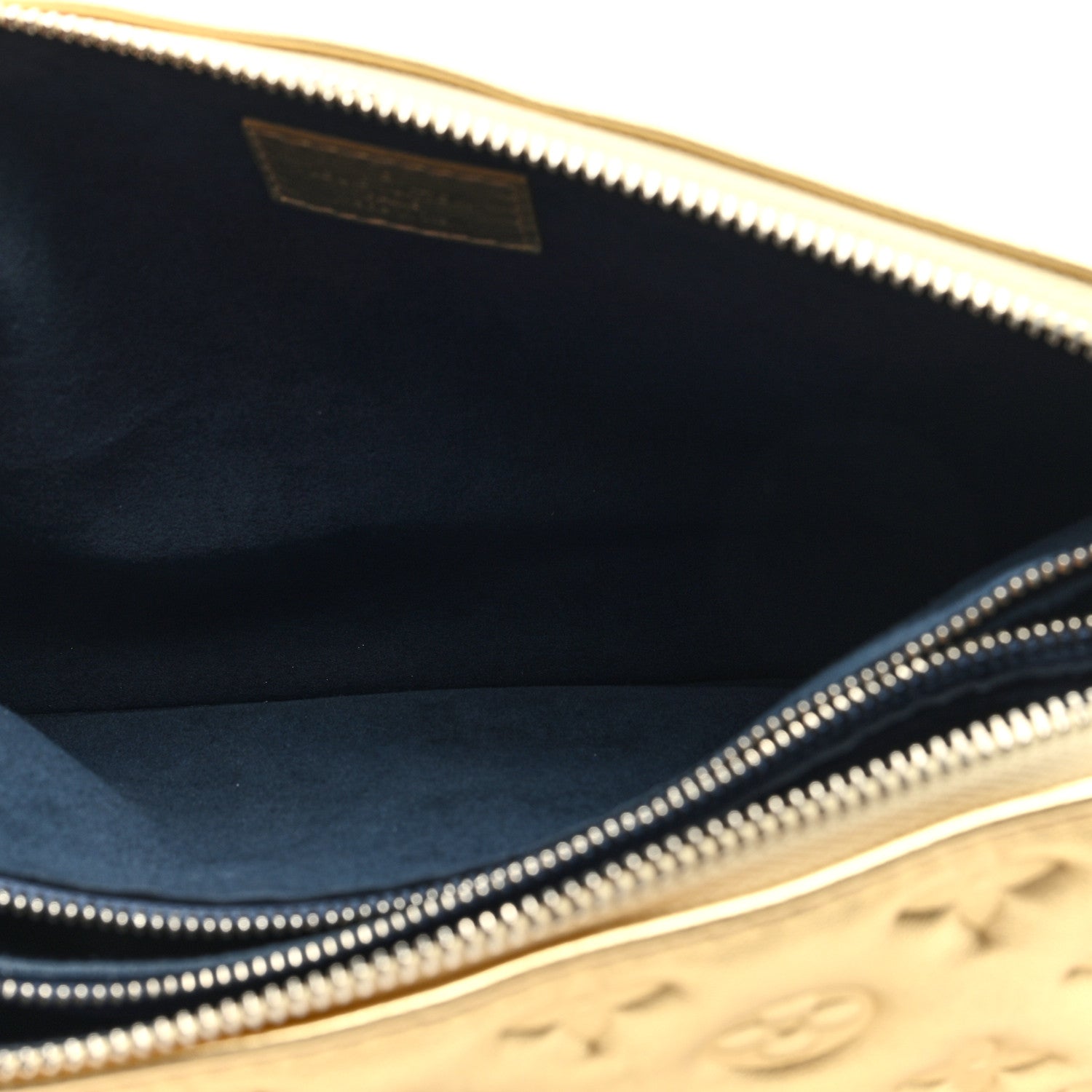 Louis Vuitton Lambskin Embossed Monogram Coussin PM Gold 6 of 10