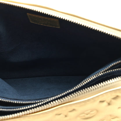 Louis Vuitton Lambskin Embossed Monogram Coussin PM Gold 6 of 10