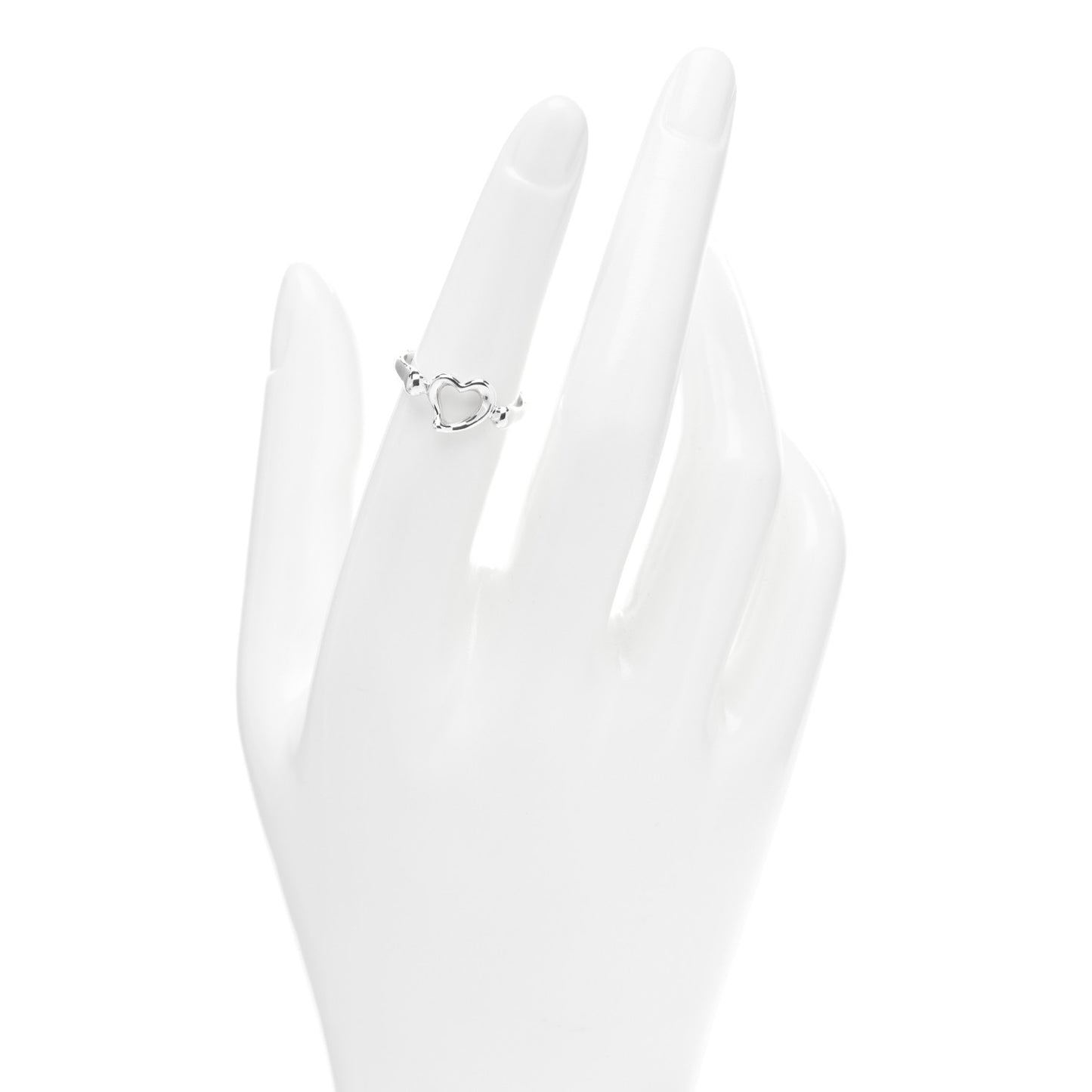 Sterling Silver Elsa Peretti Open Heart Ring 50 5.25
