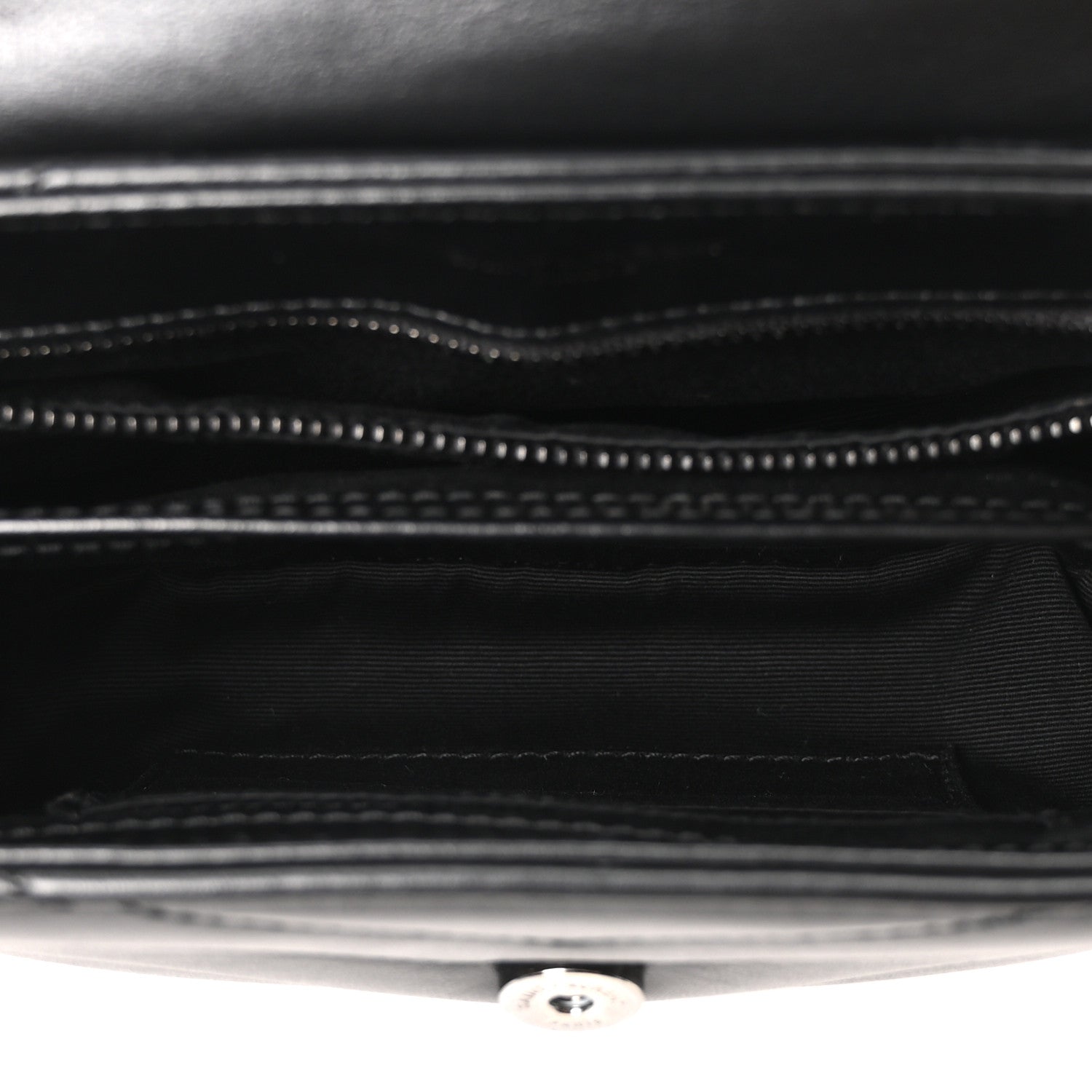 Saint Laurent Calfskin Y Quilted Monogram Monochrome Toy Loulou Crossbody Bag Black 5 of 11