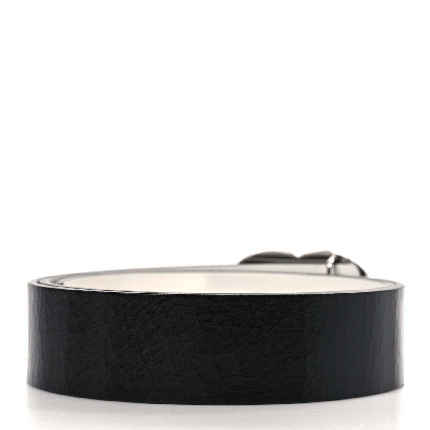 Calfskin CC Reversible Belt 80 32 Black White