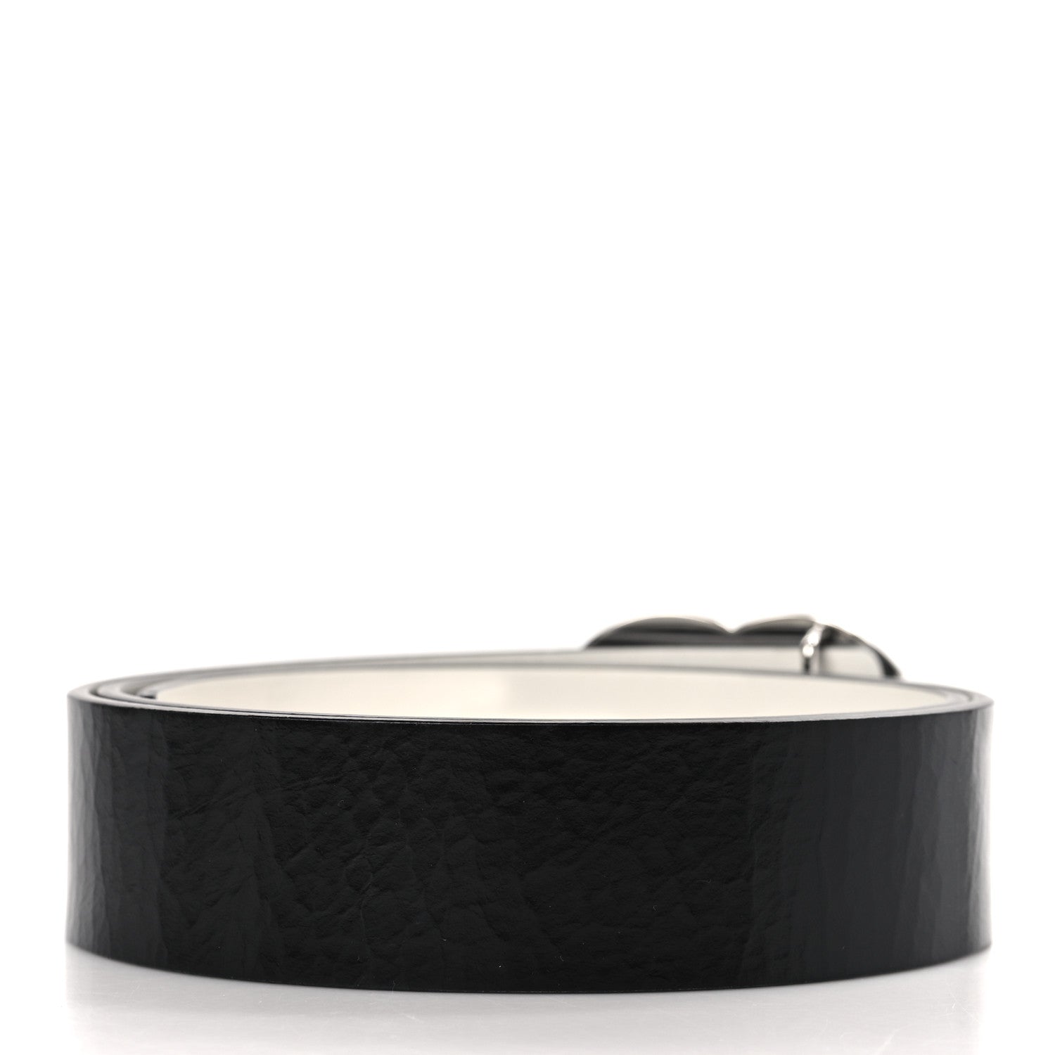 Chanel Calfskin CC Reversible Belt 80 32 Black White 2 of 5