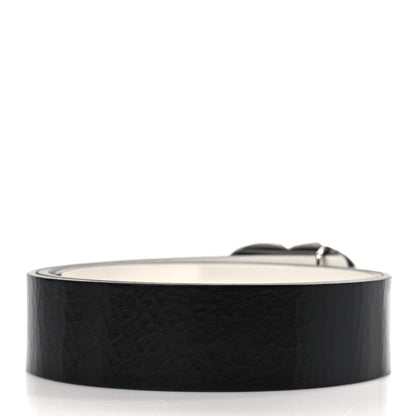 Chanel Calfskin CC Reversible Belt 80 32 Black White 2 of 5