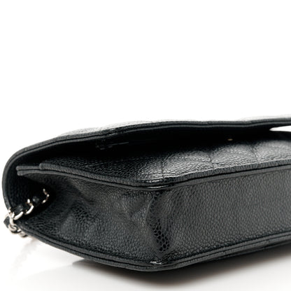 Chanel Caviar Quilted Wallet on Chain WOC Black 10 of 12