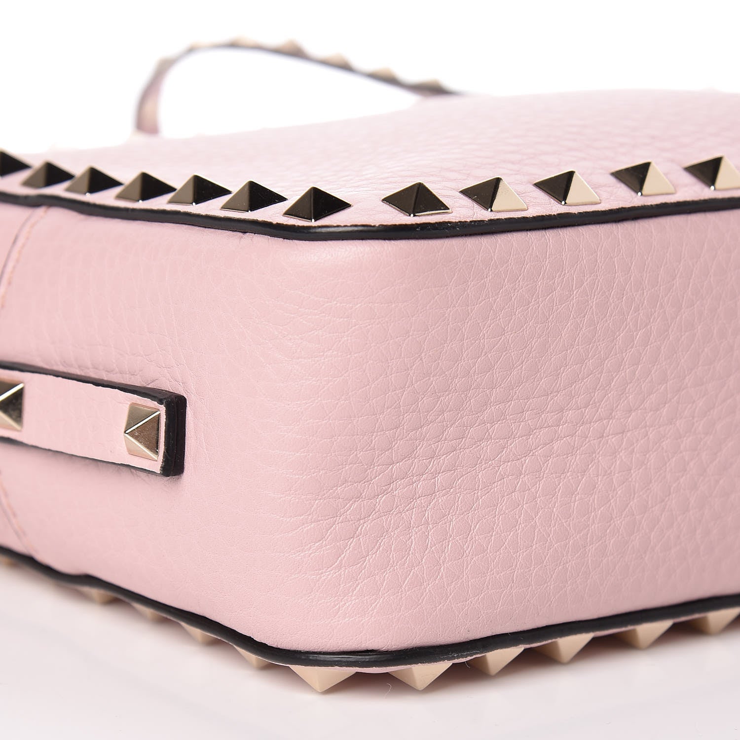 Valentino Garavani Calfskin Rockstud Camera Crossbody Bag Water Rose 7 of 8