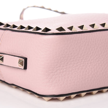 Valentino Garavani Calfskin Rockstud Camera Crossbody Bag Water Rose 7 of 8