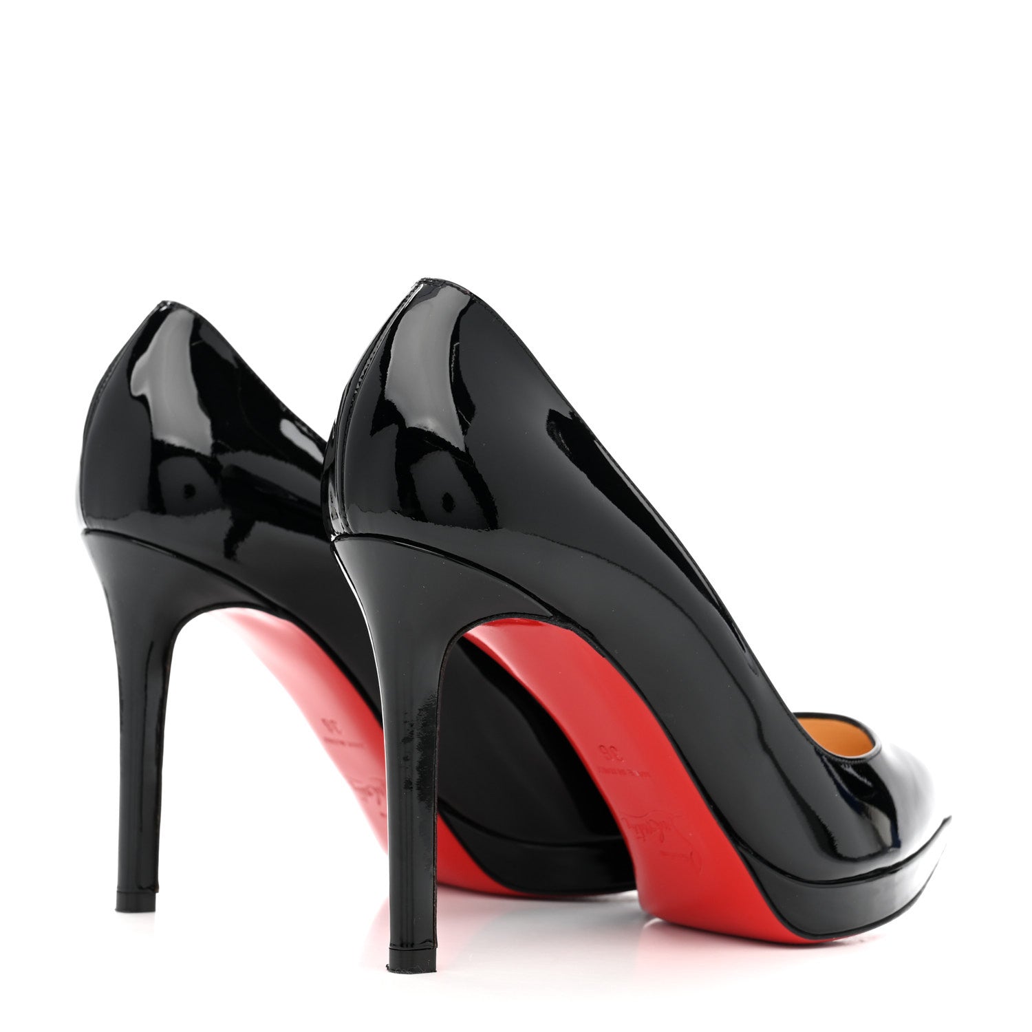 Christian Louboutin Patent Pigalle Plato 100 Pumps 36 Black 8 of 18