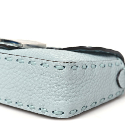 Fendi Cuoio Roma Sellerissima Nappa Sintetica Tape Stitch Mini Baguette Anice 9 of 9