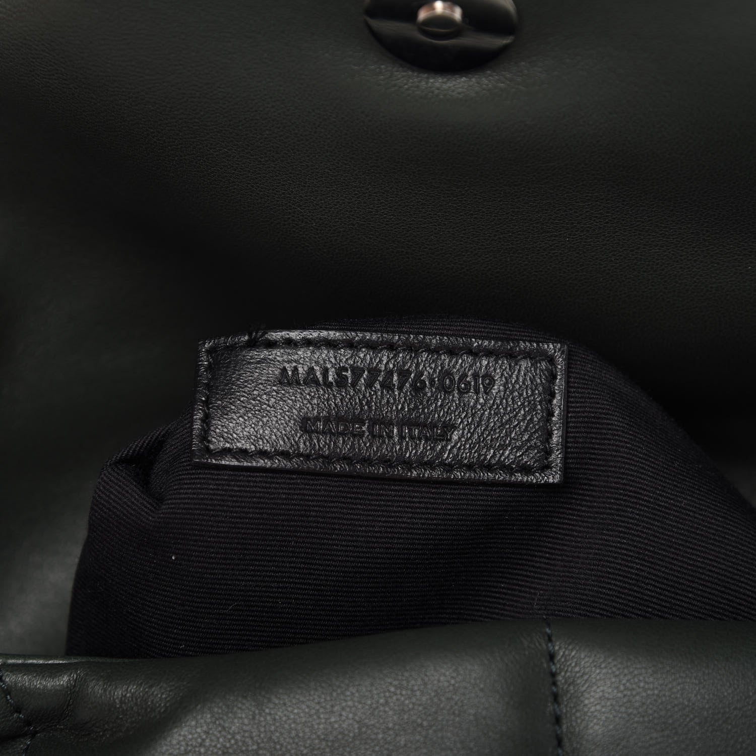 Saint Laurent Lambskin Quilted Small Loulou Puffer Monogram Chain Satchel Dark Green 9 of 10