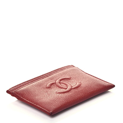 Chanel Caviar Timeless CC Card Holder Red 4 of 8