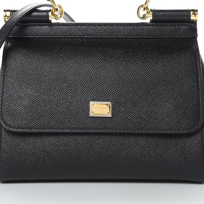 Dolce & Gabbana Dauphine Mini Miss Sicily Satchel Black 7 of 10