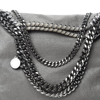 Stella McCartney Shaggy Deer Mini Falabella Fold Over Tote Light Grey 10 of 10