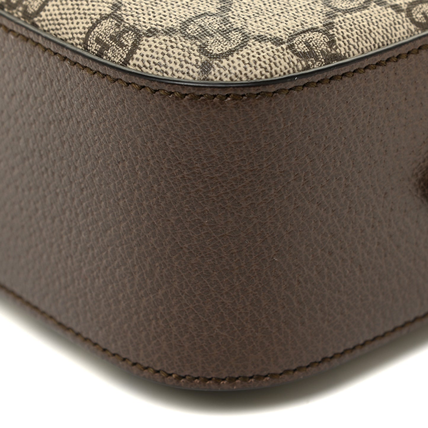 GG Supreme Monogram Web Neo Vintage Shoulder Bag Beige New Acero Crop