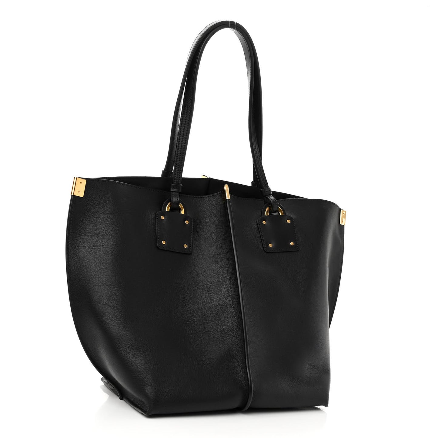 Smooth Calfskin Medium Vick Tote Black