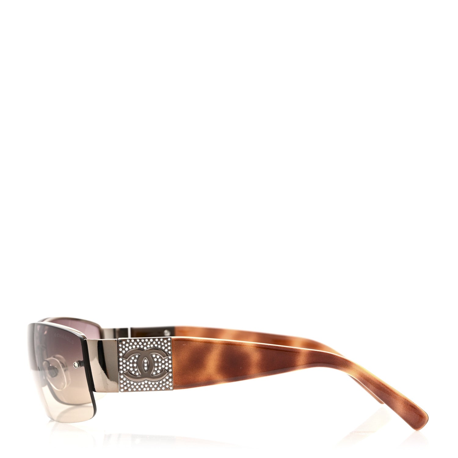 Chanel Crystal CC Sunglasses 4117-B Tortoise 1792091 – FASHIONPHILE