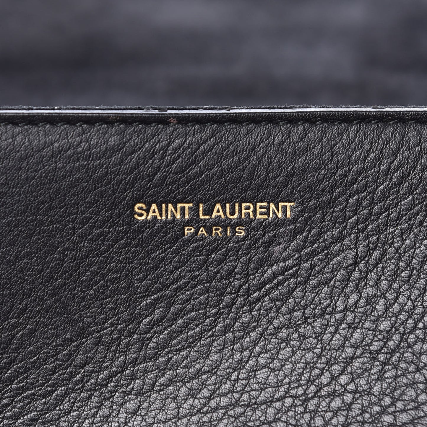 Calfskin Classic Y Ligne Clutch Black