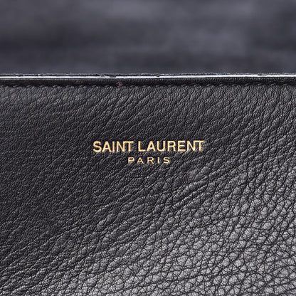 Saint Laurent Calfskin Classic Y Ligne Clutch Black 6 of 13