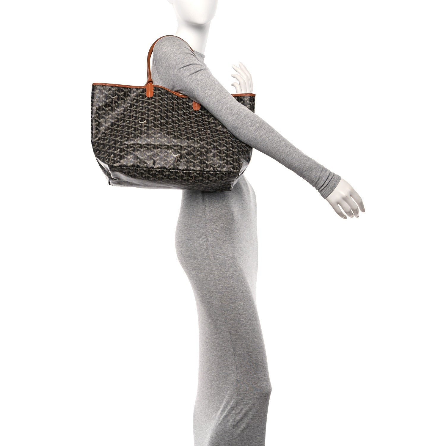 Goyard Goyardine Saint Louis PM Black Gold 2 of 11