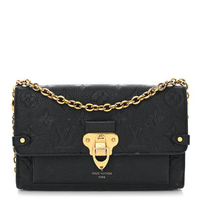 Louis Vuitton Empreinte Vavin Chain Wallet Black 1 of 11