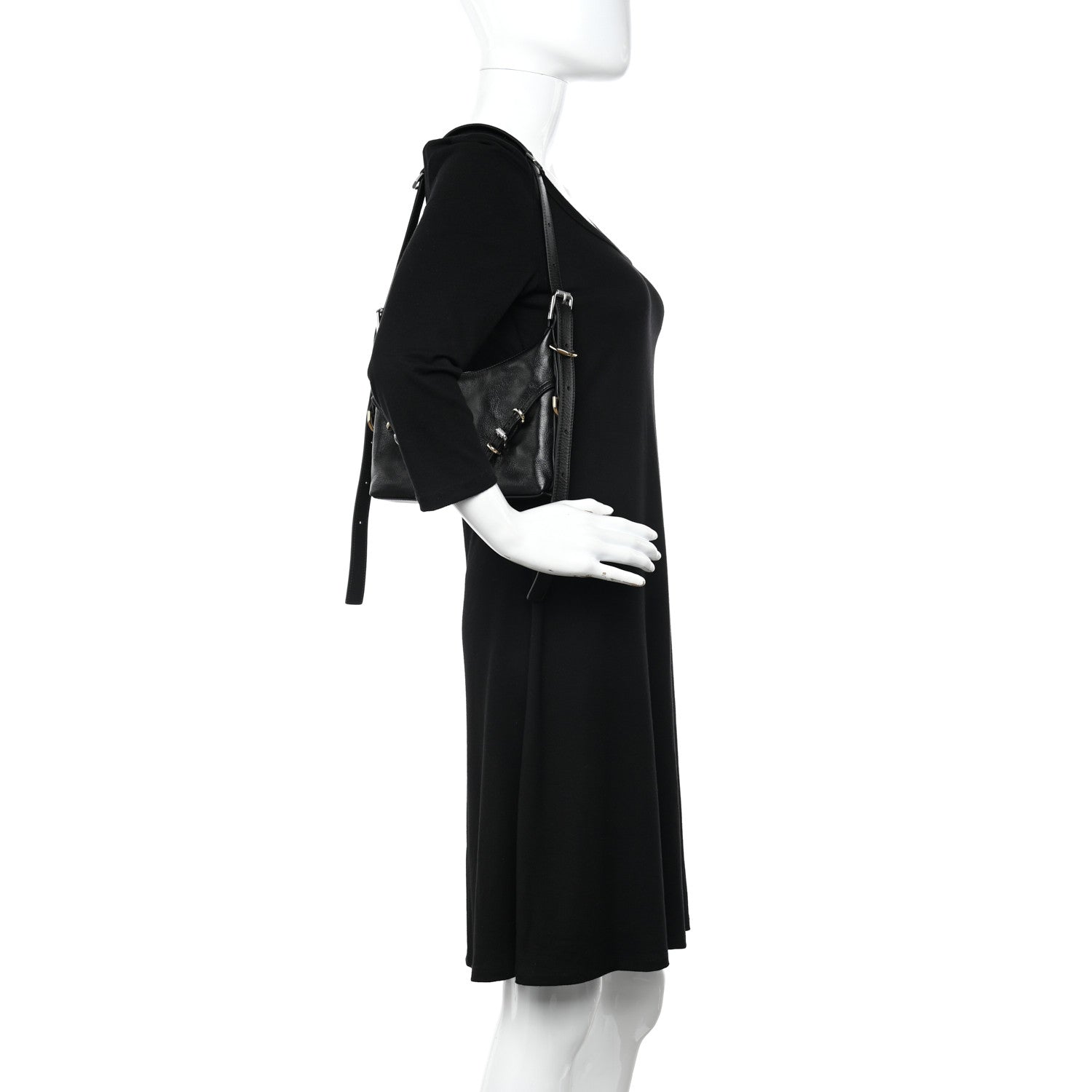 Givenchy Tumbled Calfskin Mini Voyou Boyfriend Party Bag Black 2 of 11