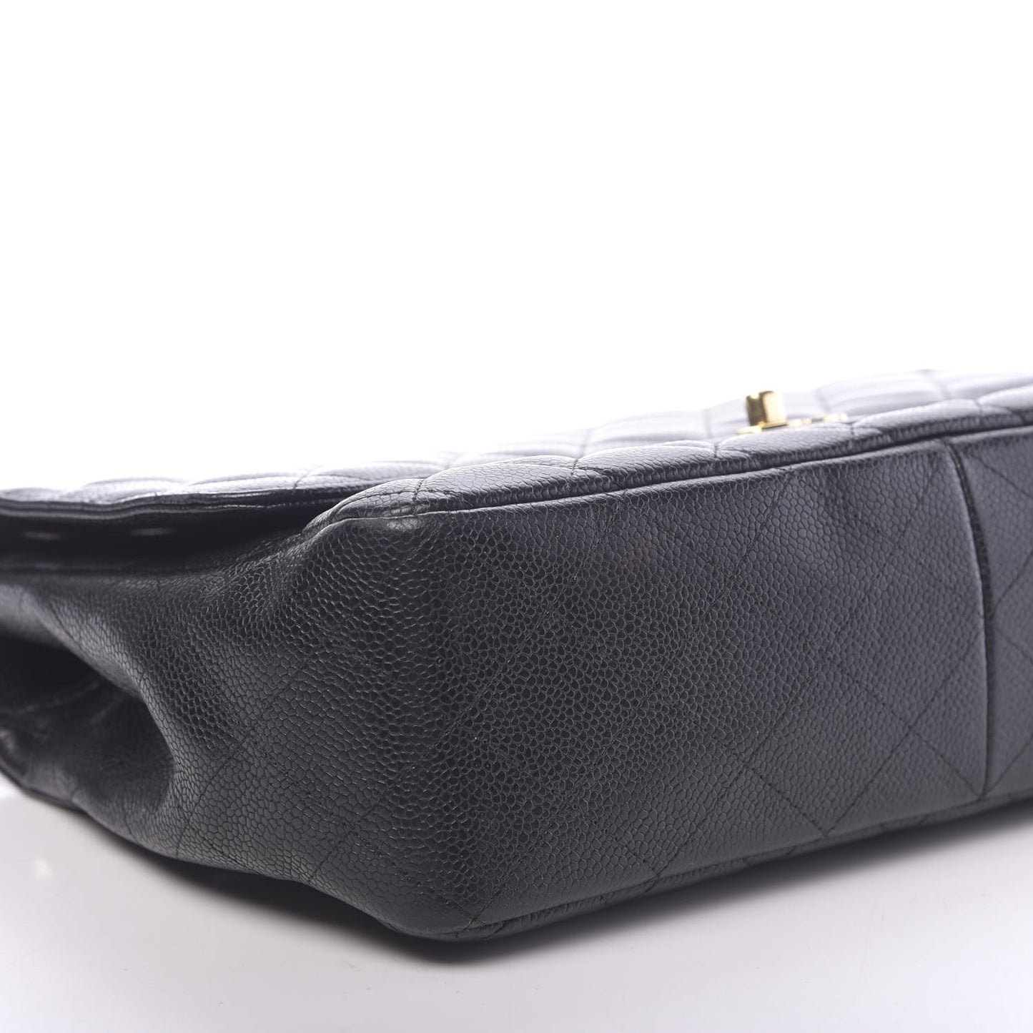 Caviar Quilted Jumbo Single Flap Black
