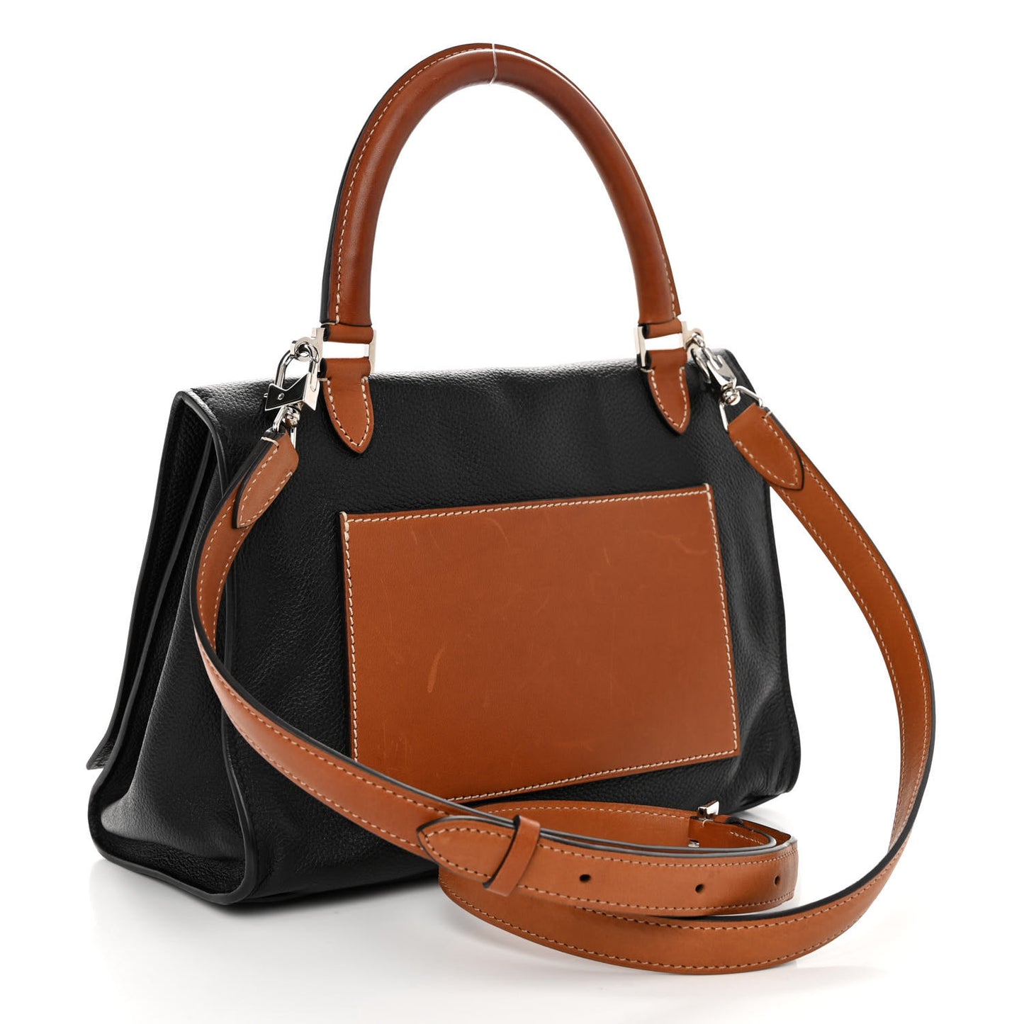 Taurillon Blush Danse Plume PM Black Cognac