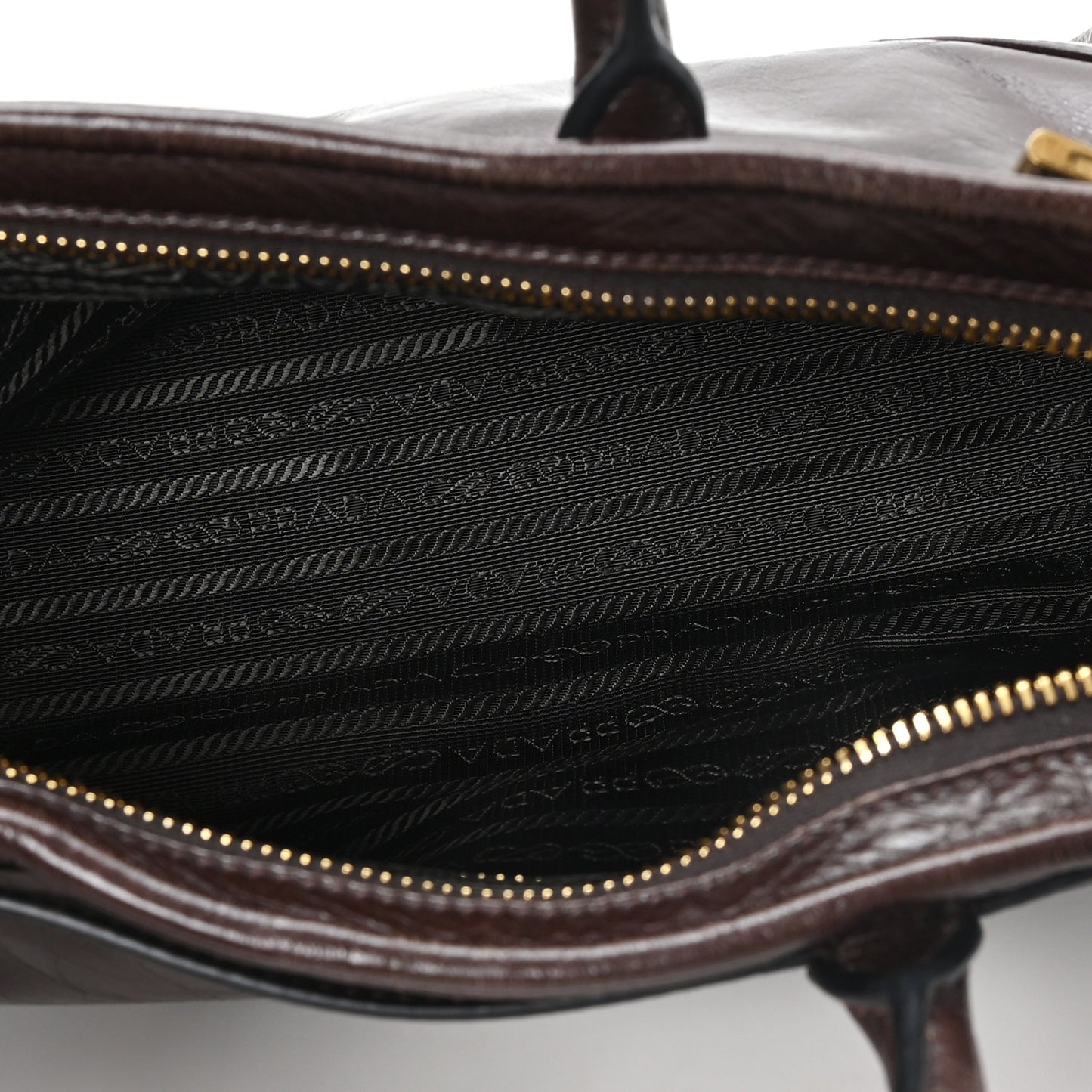 Glossy Calfskin Triangle Medium Bonnie Shoulder Bag Dark Brown